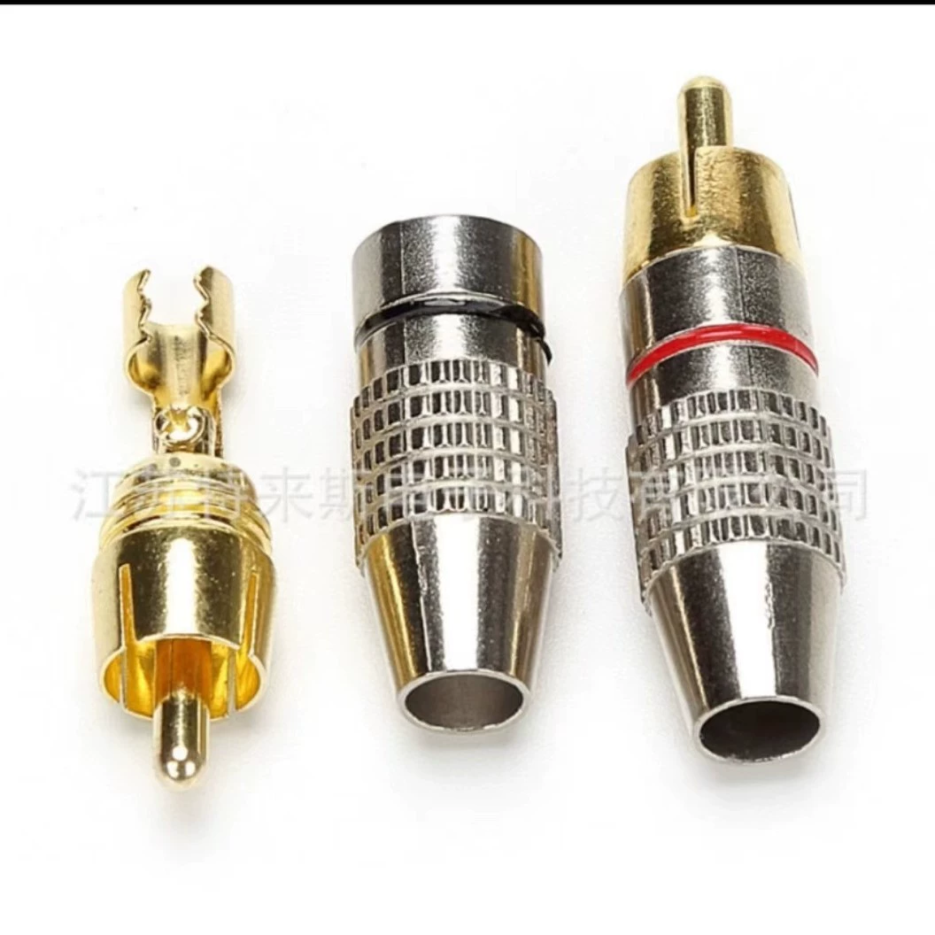 RCA 270, штекер с возможностью пайки, AV-вилкa, видео/аудио RCA штекер