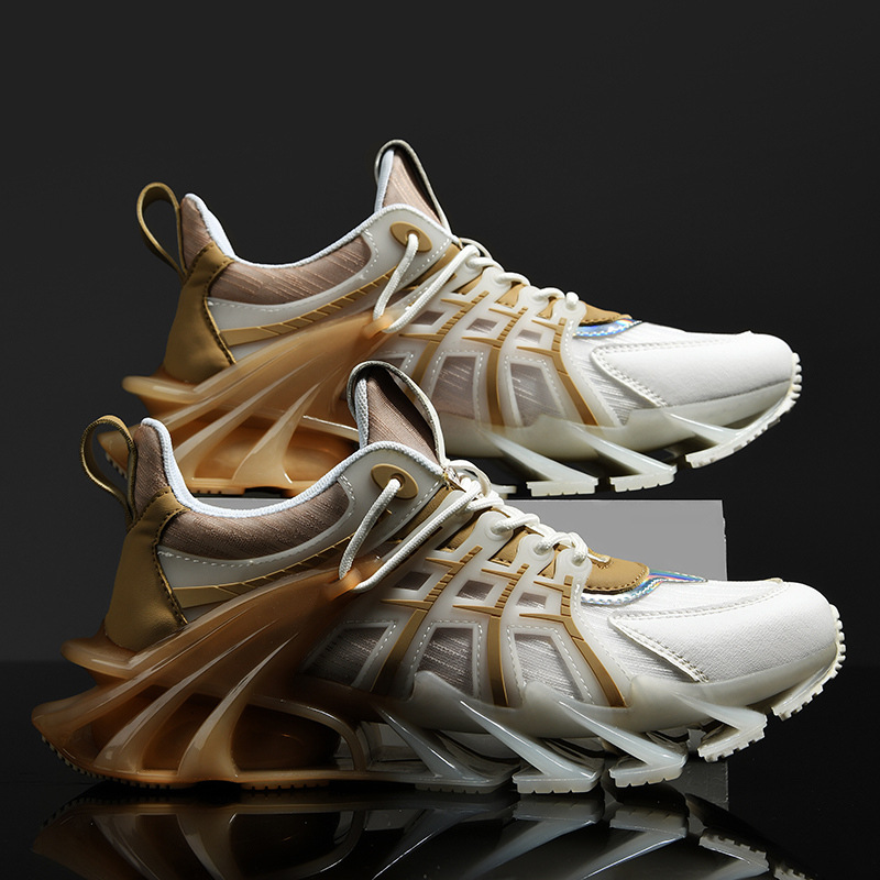 Modas clásicas de cuatro estaciones Blade Running Shoes de alta resistencia al desgaste, zapatos de correr de hombre respirables