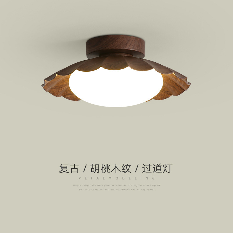 Corridor Aisle Light Modern Minimalist Design Ufo Ceiling Light Walnut Color Balcony Light Smart Dimmable for Home Use Corridor Aisle Light Modern Minimalist Design Ufo Ceiling Light Walnut Color Balcony Light Smart Dimmable for Home Use