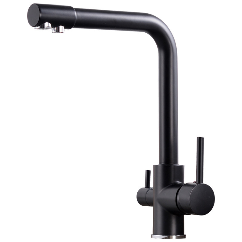 Cross-border copper kitchen hot and cold sink faucet with pure water washing basin dual-purpose water purifier direct drinking water faucet Cross-border copper kitchen hot and cold sink faucet with pure water washing basin dual-purpose water purifier direct drinking water faucet
