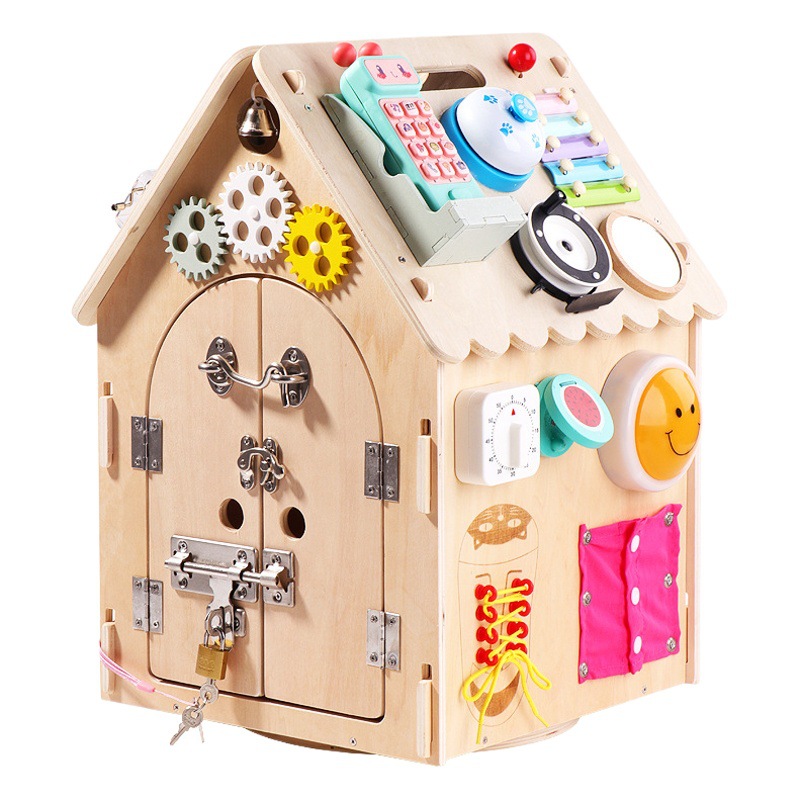 Montessori educación temprana bebé casa ocupada caja DIY juguetes educativos Montessori Niños 1-3 regalo de cumpleaños