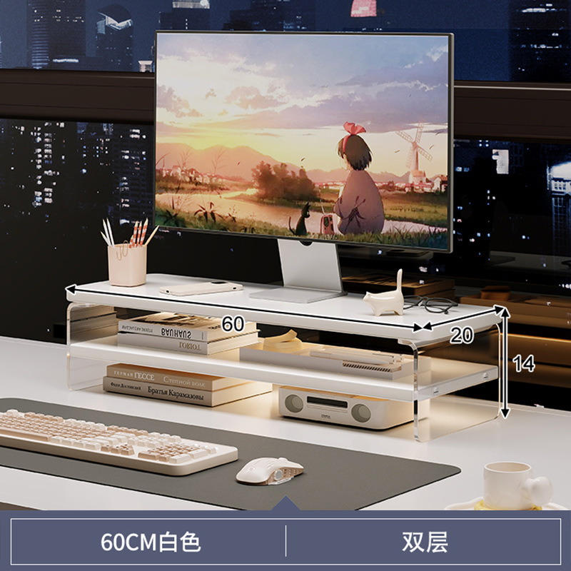 Estante de cosméticos Estante de mesa de acrílico antiguo Estante de aumento Tocador Productos para el cuidado de la piel Estante de almacenamiento multicapa Estante de exhibición