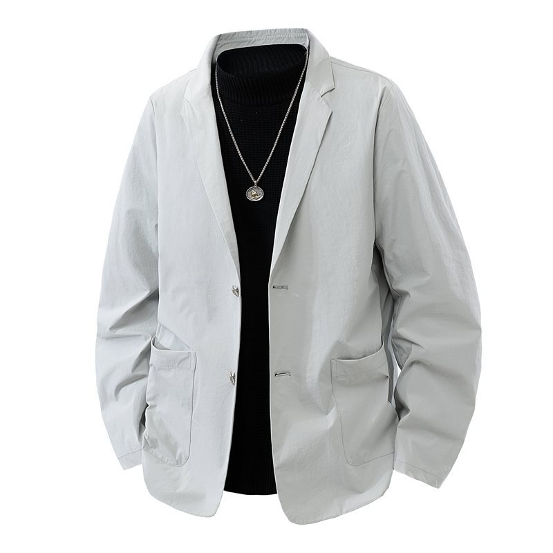2026 Spring New Men's Jacket Thin Casual Blazer 2026 Spring New Men's Jacket Thin Casual Blazer
