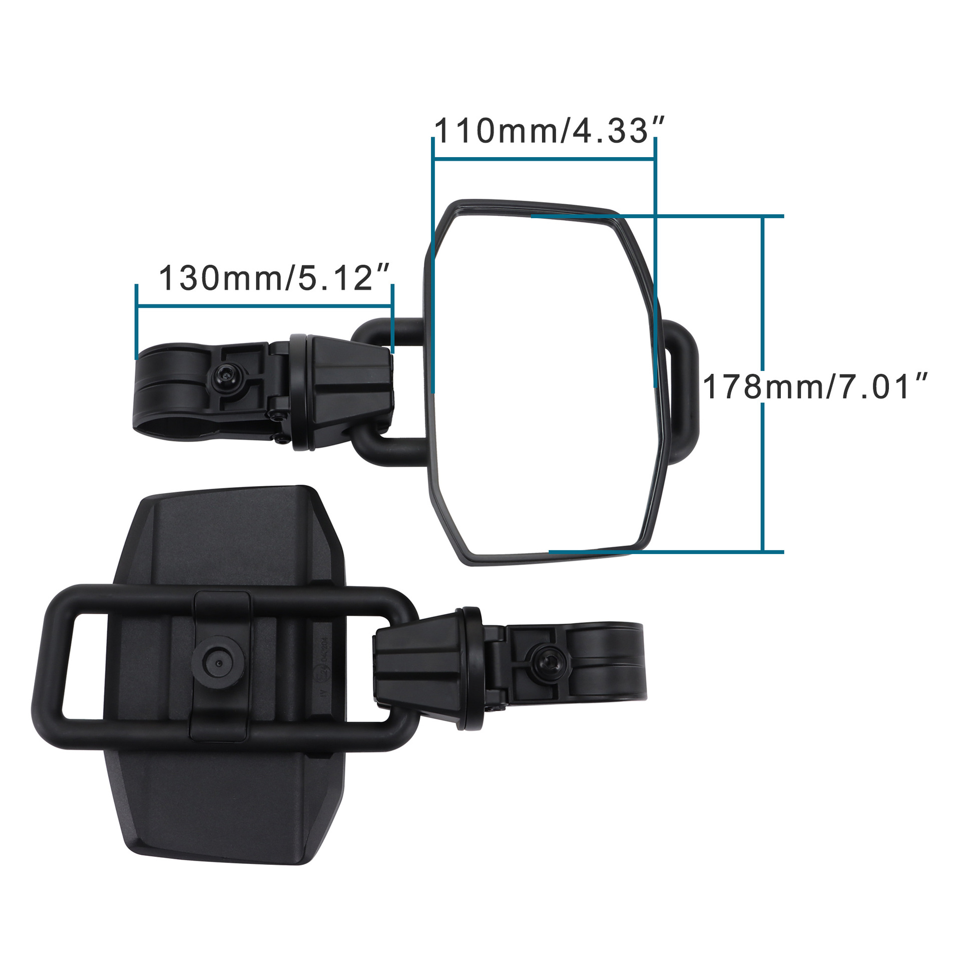 GOOFIT off-road motorcycle rearview mirror rearview mirror general car reflector side rearview mirror