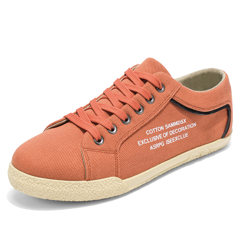 Primavera nuevos zapatos de tabla bajos para hombres zapatos casuales deportivos para estudiantes de suela gruesa zapatos de hombre de nicho con tela en vivo de Douyin
