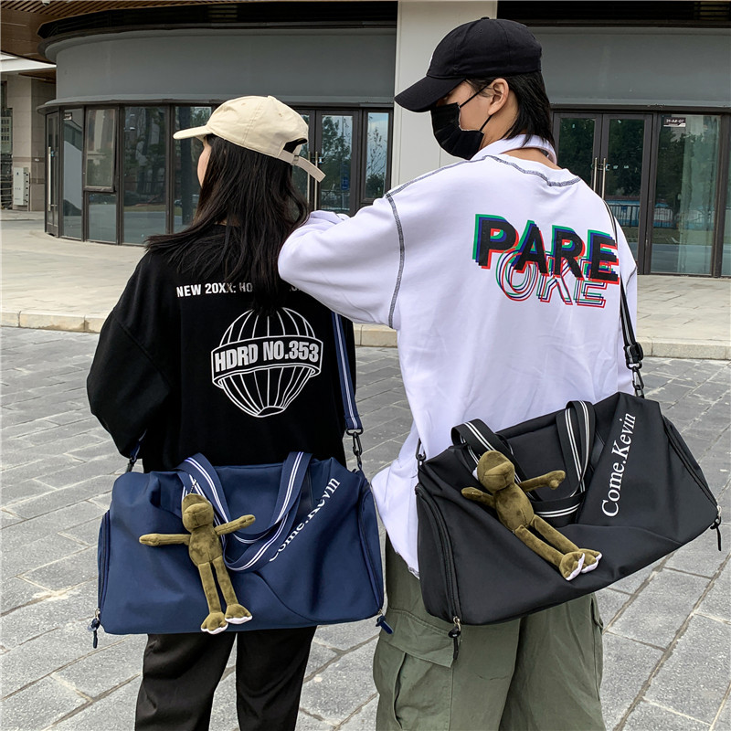 Bolsa de viaje de moda bolsa de fitness para hombres y mujeres bolsa de equipaje de mensajero de hombro de gran capacidad bolsa de viaje grande de tela oxford