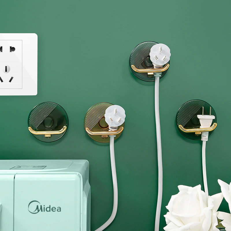 Бытовой многофункциональный крючок для вилки, без сверления, бесследный гальванический крючок для хранения рога, легкий роскошный настенный двусторонний крючок для хранения.