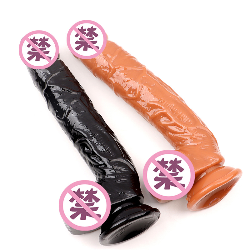 Extra Large TPE Dildo with Egg-Shaped Attachment, Dual-Use Anal Plug, Silicone Colour — detail image 12