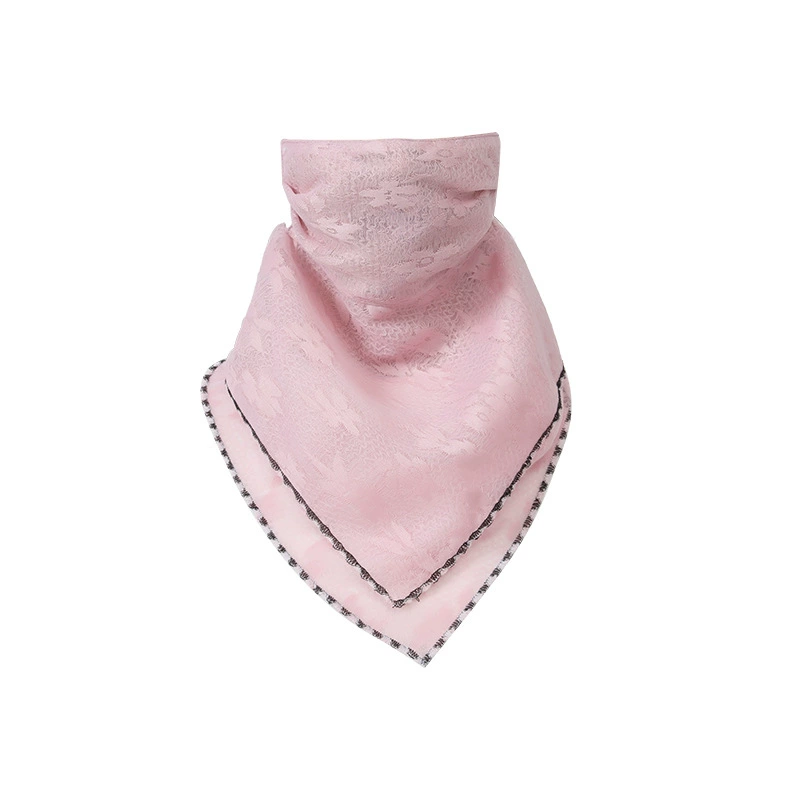 Summer triangular thin scarf, breathable travel windproof medical mask, sun protection