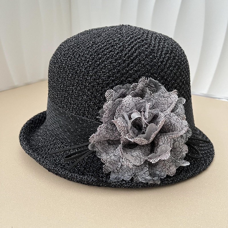 Women's Casual Flower Bow Knot Sun Hat display picture 5