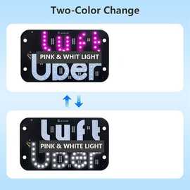 1套 颜色：图片色 材质：塑料 汽车LED 灯标志 出租车挡风玻璃灯