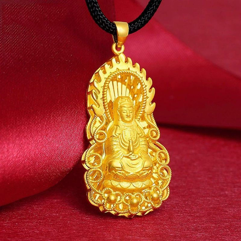 Jindian тот же пламя Гуаньинь подвеска цепочка ключицы