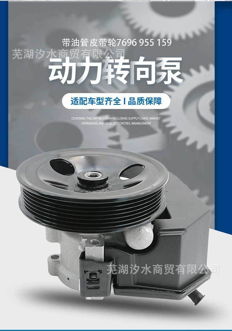 Car Power Steering Booster Pump with Oil Pipe Pulley 7696 955 159 Suitable for Ford Cars