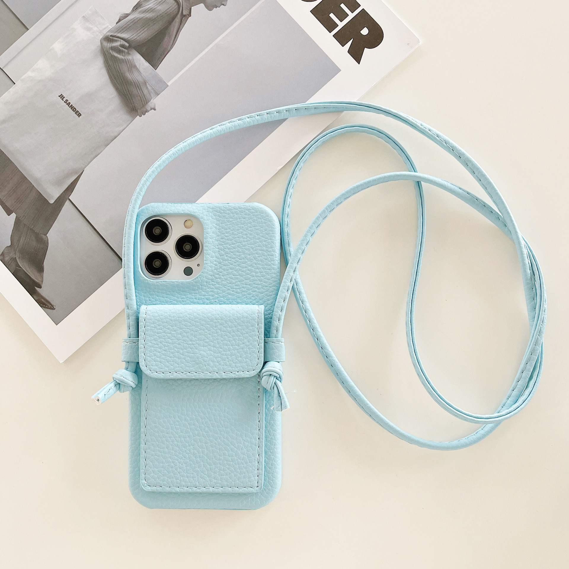 Fashion Solid Color Pu Leather   Phone Cases display picture 9