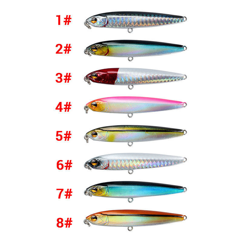 8 Colors Shallow Diving Minnow Lures Sinking Hard Plastic Baits Fresh Water Bass Swimbait Tackle Gear