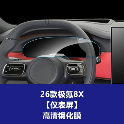 7X 8X Navigation Instrument Tempered, Car interior film - 26-models-of-zeekr-8x-instrument-screen-high-definition-tempered-film