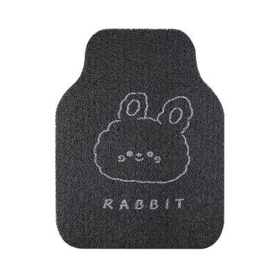 easy-to-care mat cartoon dirt-resistant wear-resistant: Universal Foot Pad - wave-rabbit-front-foot-pad-single-piece