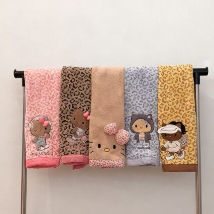 New Leopard Print Cat Towel, Thickened and Quick-Drying, Household Face Towel, High Aesthetic Value, Children's Hand Towel, Face Towel, Wholesale New Leopard Print Cat Towel, Thickened and Quick-Drying, Household Face Towel, High Aesthetic Value, Children's Hand Towel, Face Towel, Wholesale