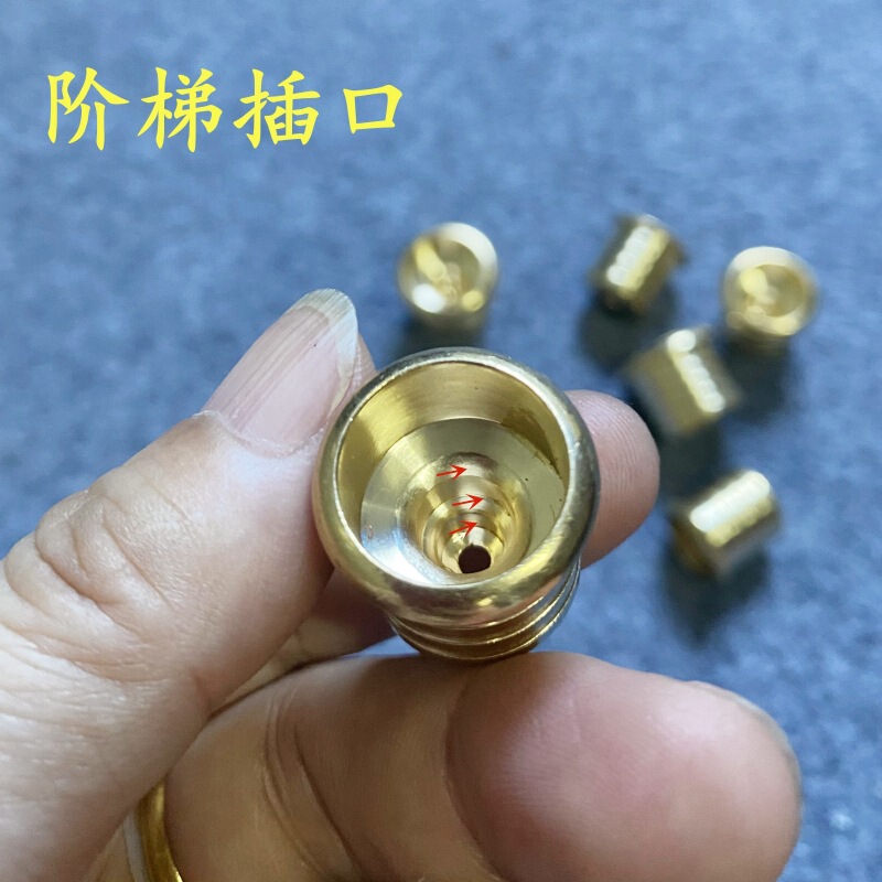 Wholesale Pipe Accessories Brass Pipe Pot Vintage Copper Pot Thick and Thin Smoke Three-Use Pot DIY Pipe Accessories Wholesale Pipe Accessories Brass Pipe Pot Vintage Copper Pot Thick and Thin Smoke Three-Use Pot DIY Pipe Accessories