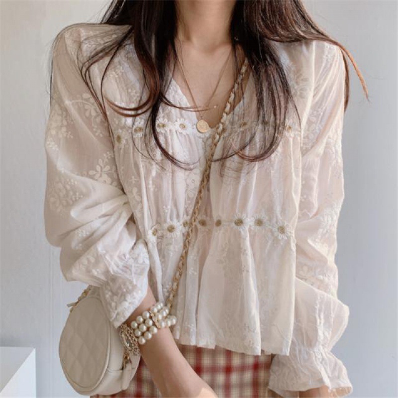 Spring design sexy lace three dimensional long-sleeve