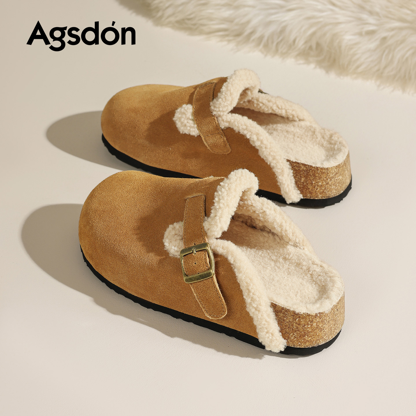 2026 nuevos zapatos de primavera de un pie con una base gruesa zapatillas de cabeza de bolco de mujer Bocken