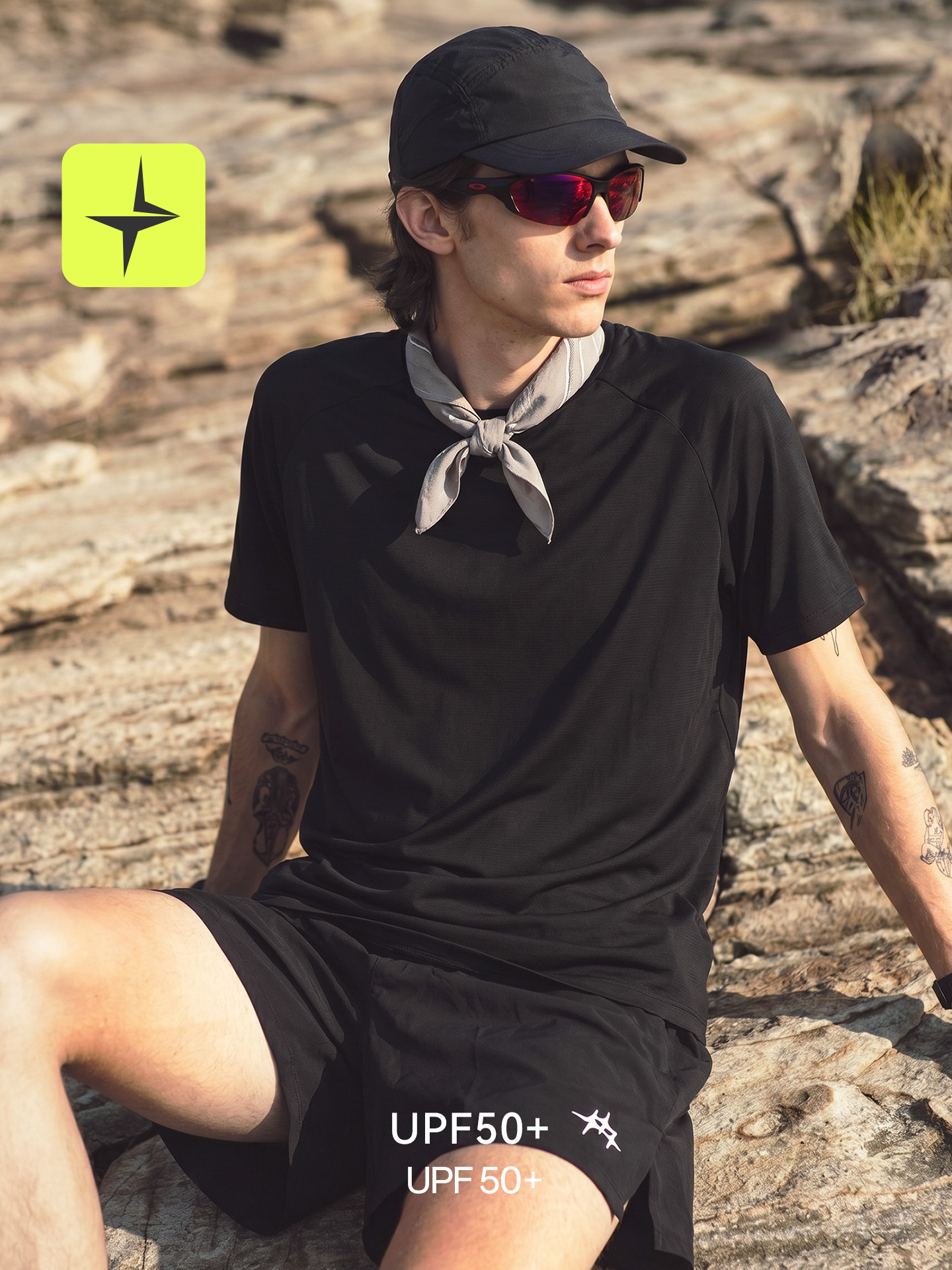Movimiento Solar Star| 2026 verano nuevo frío al aire libre camiseta de secado rápido antibacteriana camiseta de secado rápido para hombres image 6