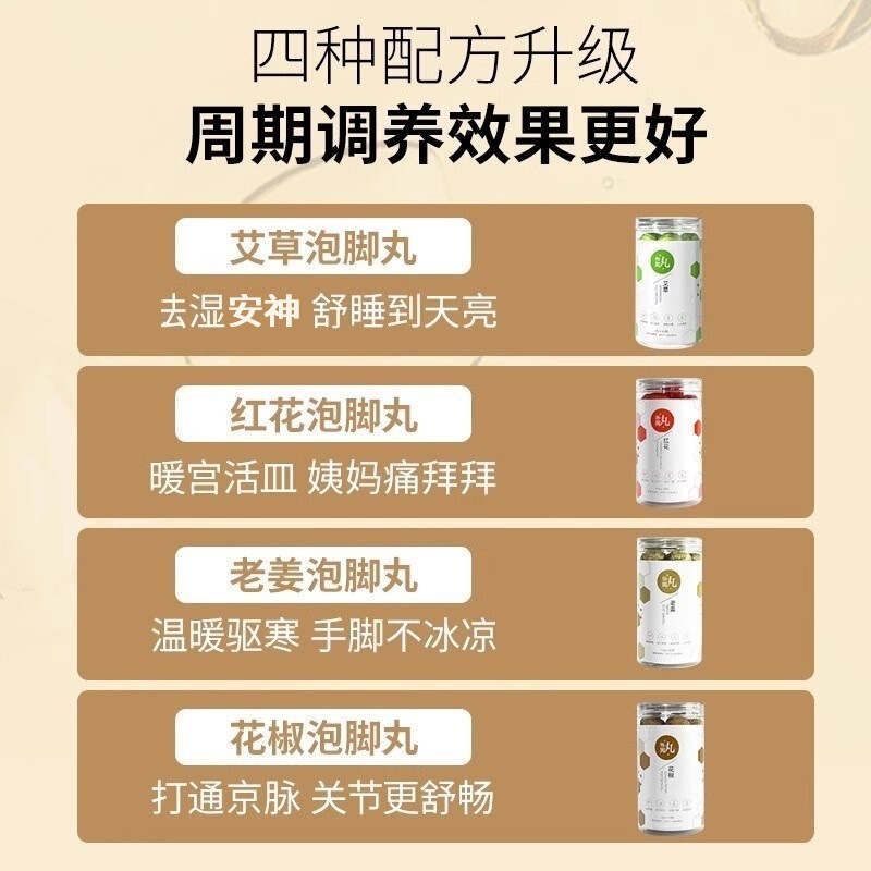 Longyuan フットソーク丸薬メーカー卸売 30 よもぎと古い生姜の湿気と冷えの除去、調理不要のインスタント植物エキスエッセンシャル オイル フットソーク丸薬|undefined