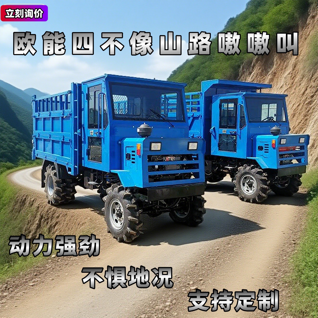 六轮全地形自卸车 1吨-30吨多载量可选 四不像爬坡王 工程运输利