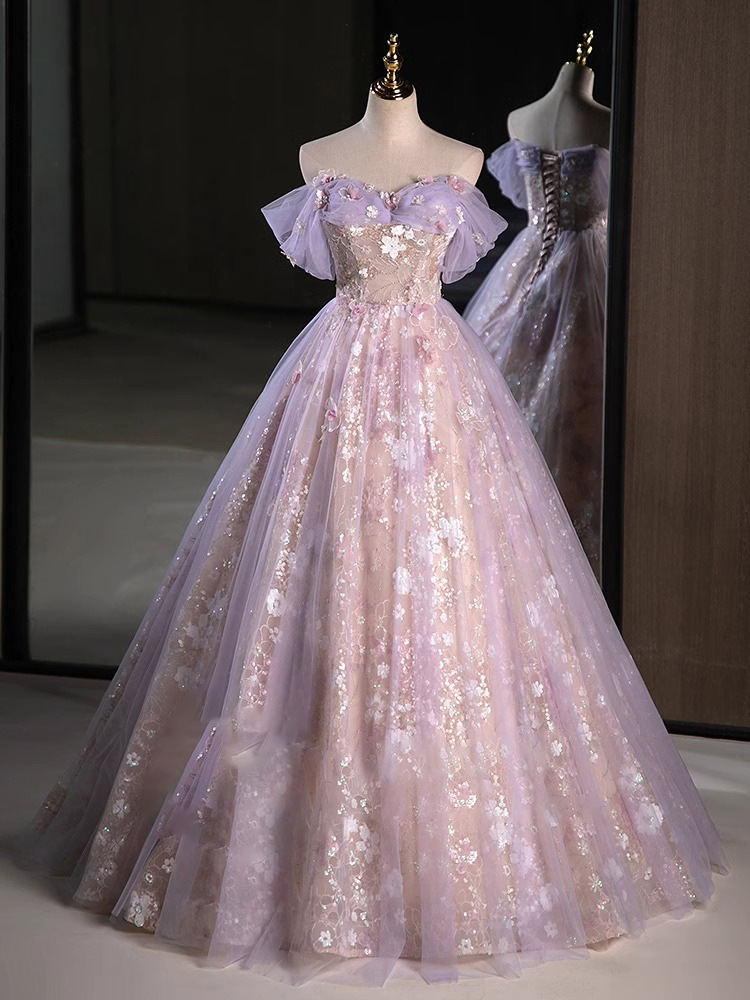 Vestido de noche femenino de alto nivel de música vocal estudiante bar mitzvah púrpura princesa fugitiva compromiso vestido brindis novia