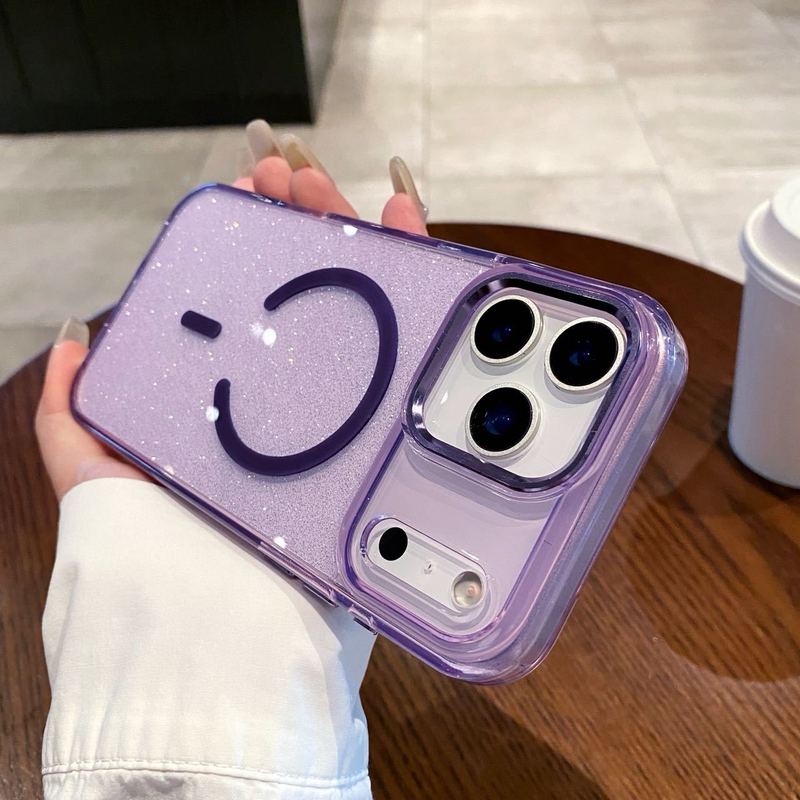 高级感闪粉适用苹果17Promax磁吸手机壳iPhone17轻奢防摔保护套|undefined