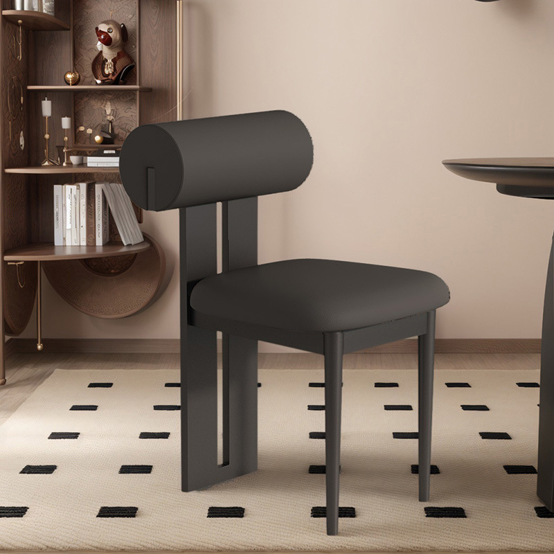 Silla de comedor de madera maciza nórdica para el hogar celebridad de Internet silla de respaldo simple y suave silla de diseño cafetería mesa de comedor comercial