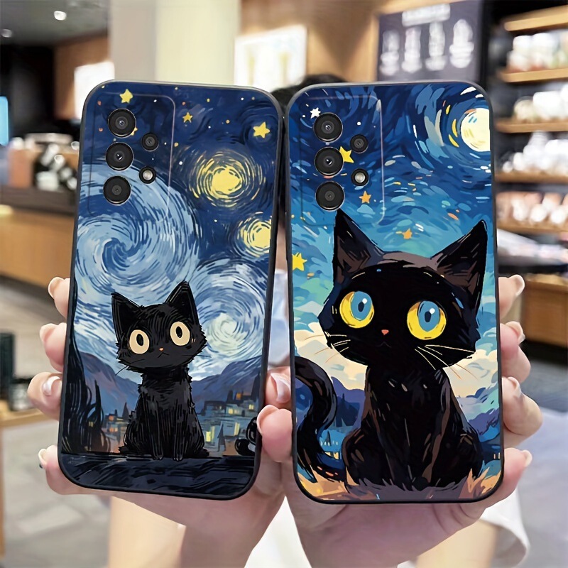 Suitable for Samsung S25Ultra Mobile Phone Case S26 Starry Sky A16 Cat A72 Protective Case S24 Soft Shell Tpu Black A90 Suitable for Samsung S25Ultra Mobile Phone Case S26 Starry Sky A16 Cat A72 Protective Case S24 Soft Shell Tpu Black A90