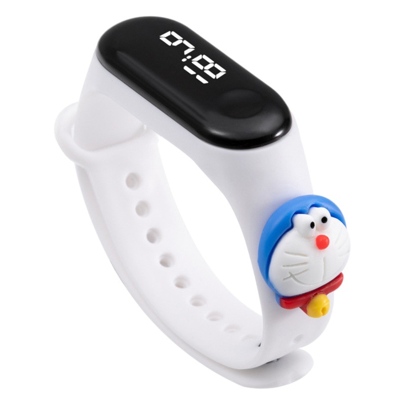 [M3] children's cartoon bracelet white light LED stickers doll electronic watch boys and girls swimming waterproof touch watch