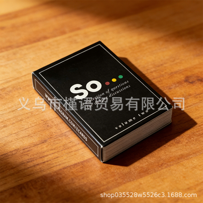 So Cards: In-Depth Conversations with Yourself to Resolve Your Confusion - English Board Game Cards So Cards: In-Depth Conversations with Yourself to Resolve Your Confusion - English Board Game Cards