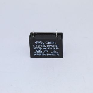 Cbb61 450Vac 1.5Uf Air Conditioner Fan Fan Range Hood Motor Starting Capacitor