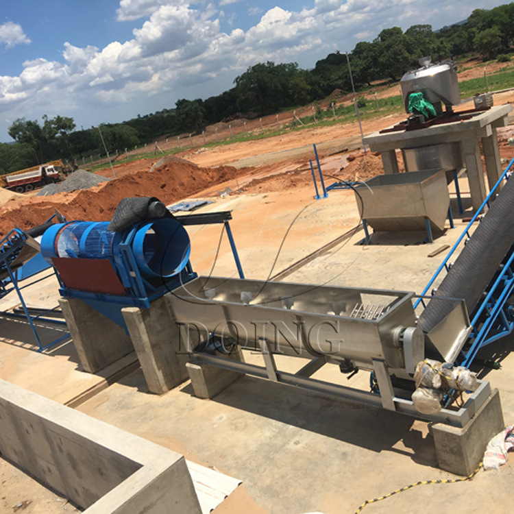 红薯土豆木薯淀粉生产线木薯粉生产线定制淀粉加工设备金瑞制造