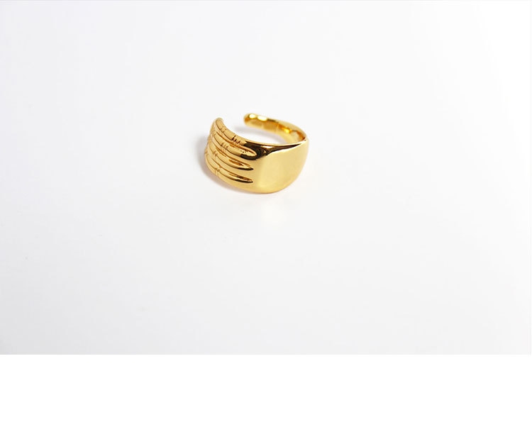 Fashion Geometric Copper Plating Open Ring 1 Pair