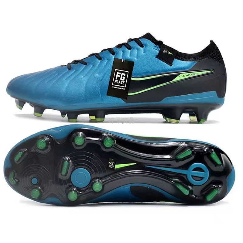 新品レジェンド10サッカーシューズFGロングスパイク防水ニットCR7天然草学生子供競技トレーニングメンズシューズ|undefined