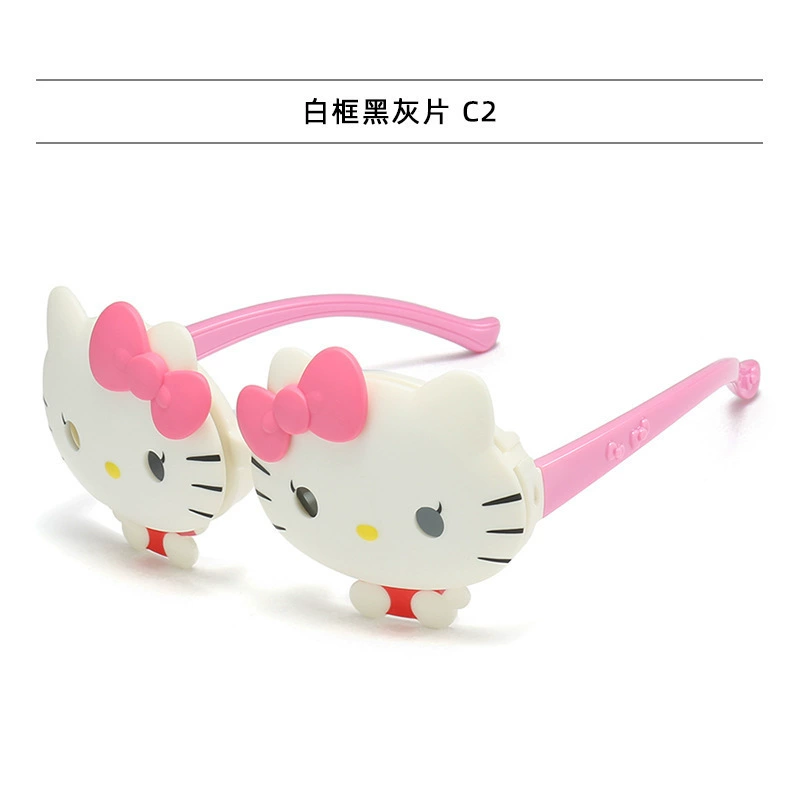 Hello Kitty, Hello Kitty, модные cartoon детские солнцезащитные очки, городской стиль