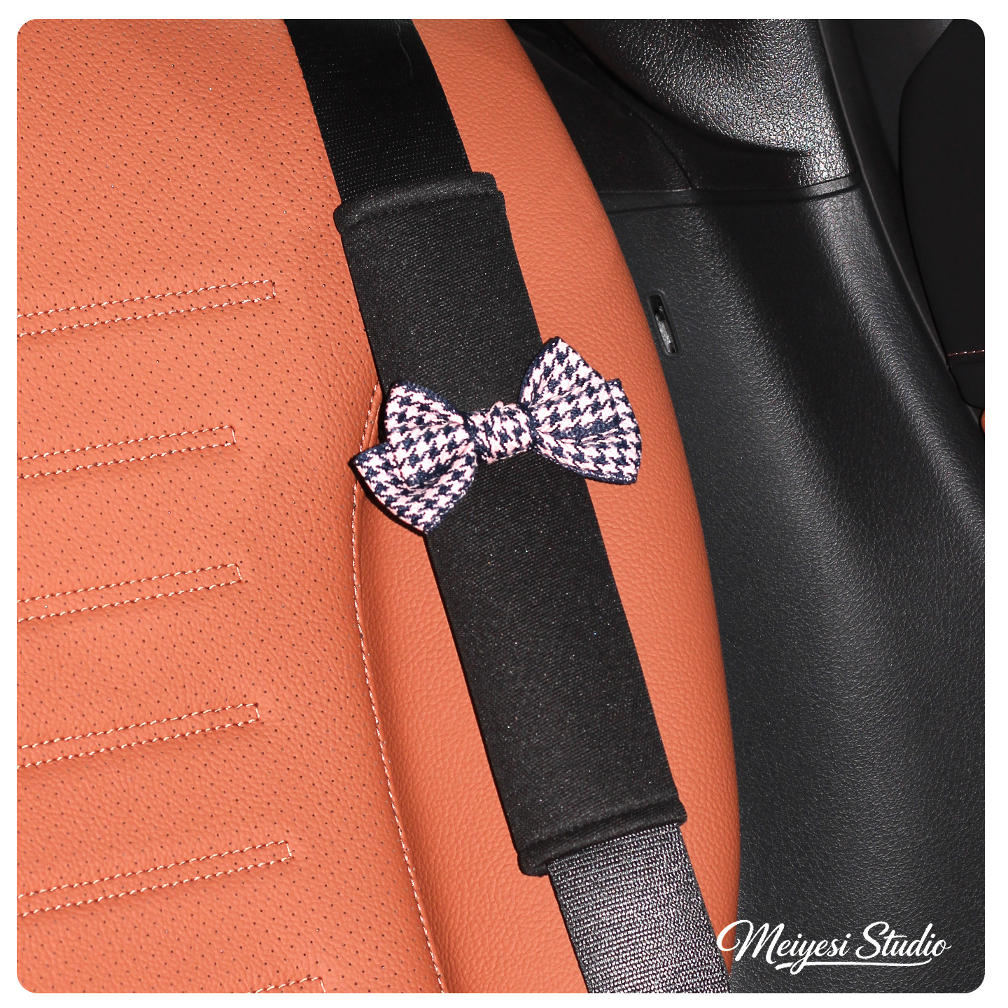 Funda Protectora de Cinturón de Seguridad de Seda de Hielo Decorativa para Automóvil image 20