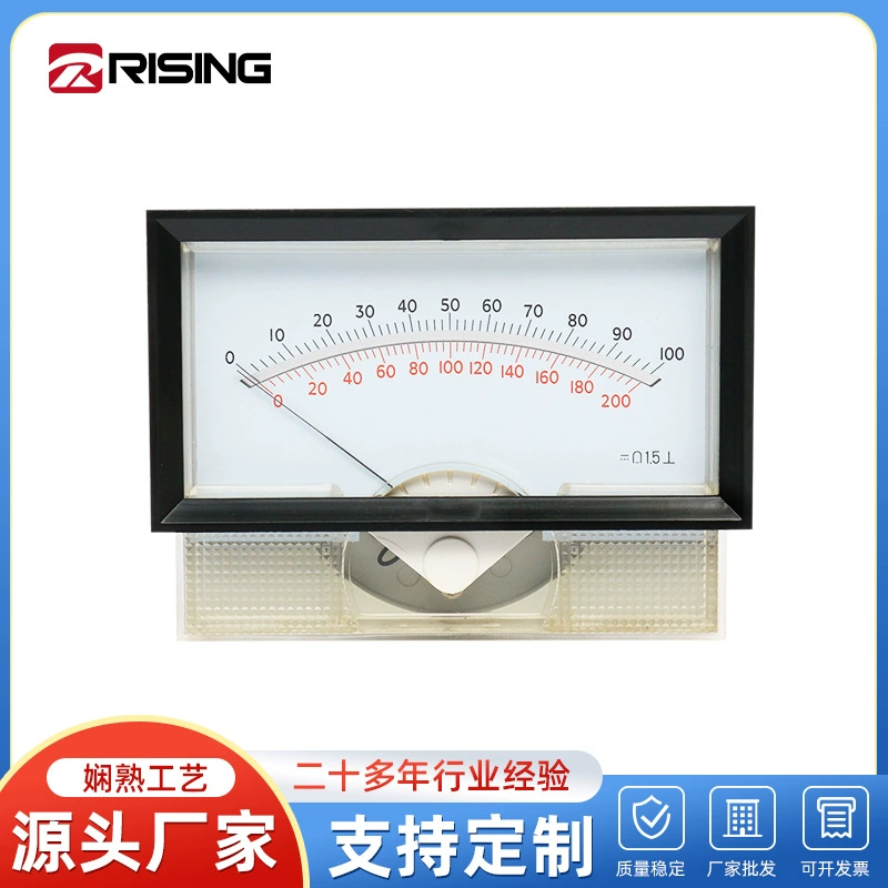 Смонтированный на раме вольтметр тока 59C23 механическое оборудование метр с круглым отверстием электрический прибор