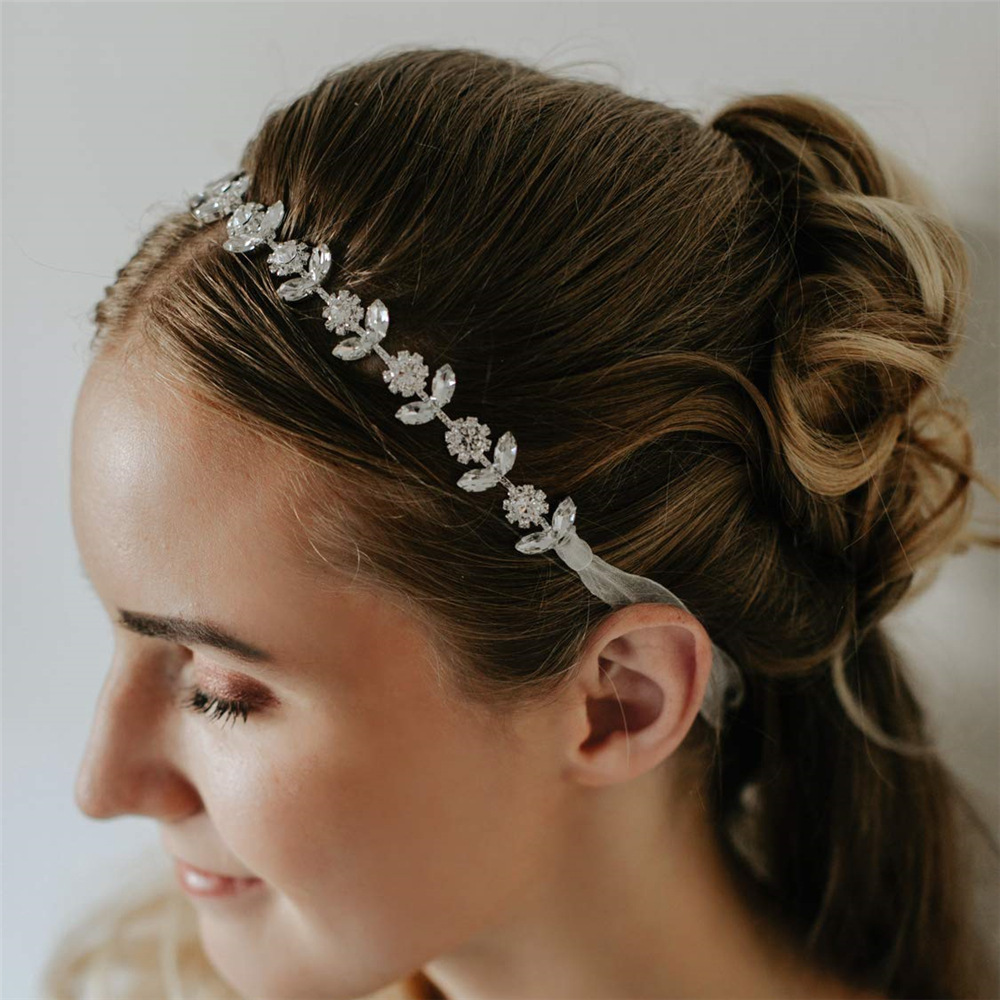 1 Piece Quantity Holiday, Shopping Occasion Fairy Style Classic Style Women'S Leaf Artificial Crystal Jewelry Headband