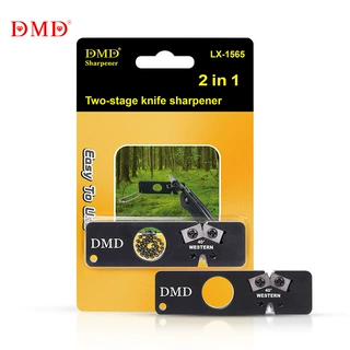 跨境DMD 小巧便携可磨户外磨刀器定角磨刀石双面钨钢定角磨刀器