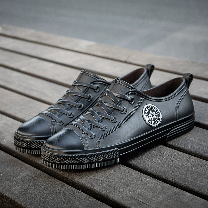 Модные резиновые сапоги, женская модная водонепроницаемая обувь с низким вырезом, верхняя одежда, Рабочая обувь, водонепроницаемая нескользящая резиновая обувь, износостойкие резиновые сапоги в Корейском стиле