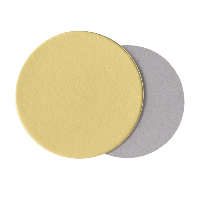 Papel de pastel redondo dorado sin estriado desechable almohadilla de pastel gruesa West Point mousse sin mango almohadilla de tarjeta