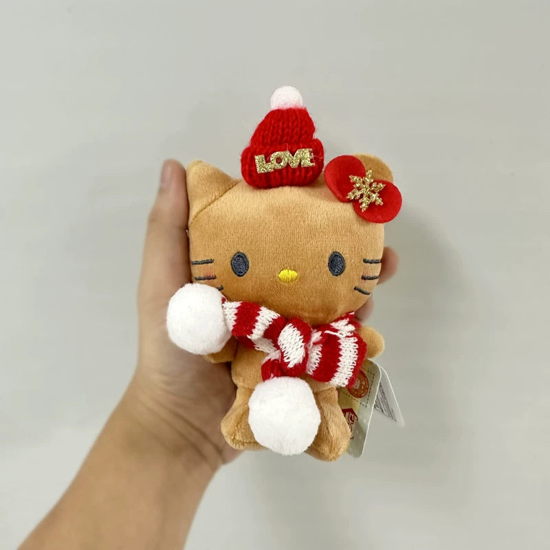 Коровка Hello Kitty, Хелло Кити, рождественский милый шарф, плюшевая кукла, подвеска, аксессуар