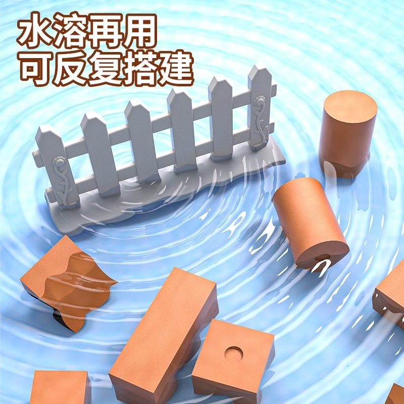 本物のレンガは家を建てます。|undefined