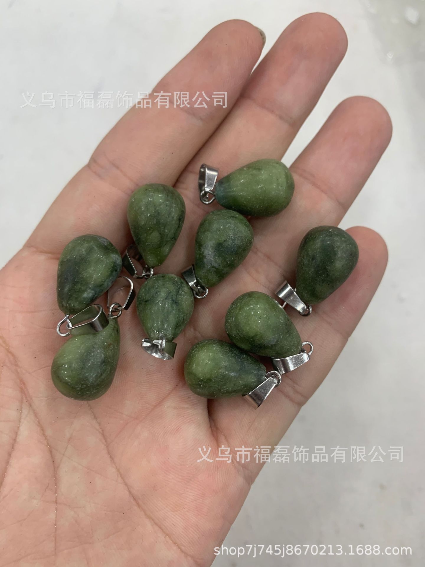 13*18mm ronda gota de agua colgante amatista natural Ojo de Tigre colgante de Piedra DIY pendientes collar de accesorios de la joyería al por mayor