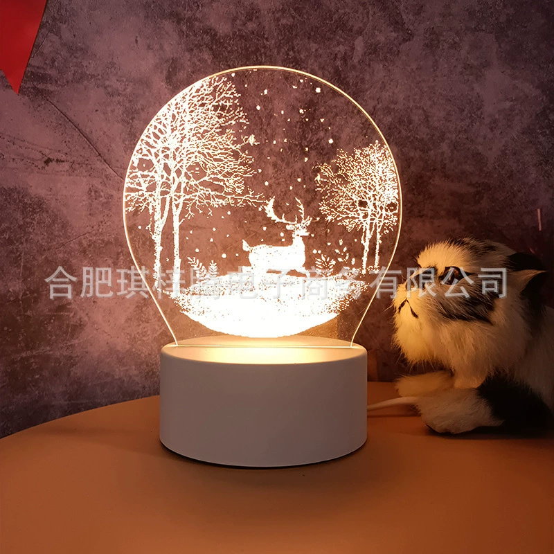Ins Creative warm soft light bedside Creative Night Light Decoration Music Ack Lights 3D Night Light Wholesale