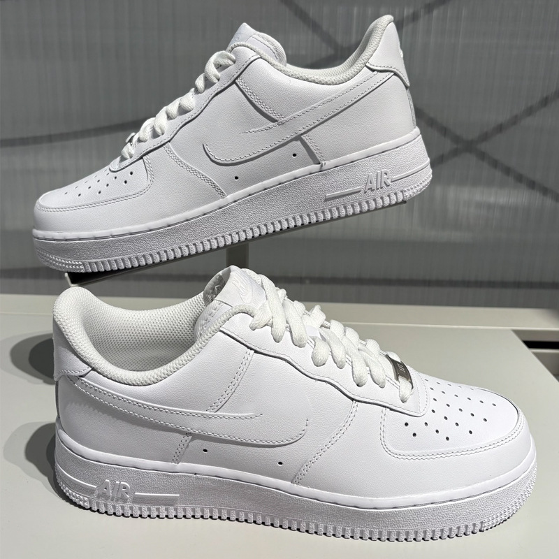 Zapatos Pitian AF1 Fuerza Aérea No. 1 zapatos blancos bajos, zapatos blancos casuales para hombres y mujeres. image 1